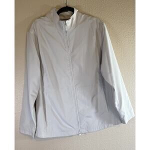 Worthington Works Stretch Womens 10 Beige Military Style Blazer Jacket